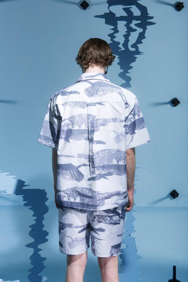 Henrik Vibskov The Artist Shirt - Black White Ikat