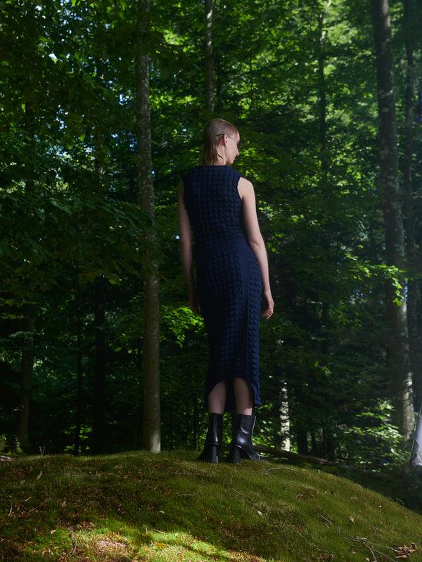 Henrik Vibskov Tie Dress - Midnight Blue