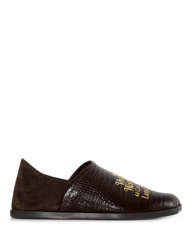 henrik vibskov Tuesday Slipper - Brown/Gold Print