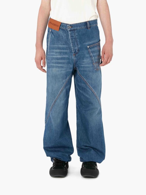 Henrik Vibskov Twisted Workwear Jeans - Light Blue