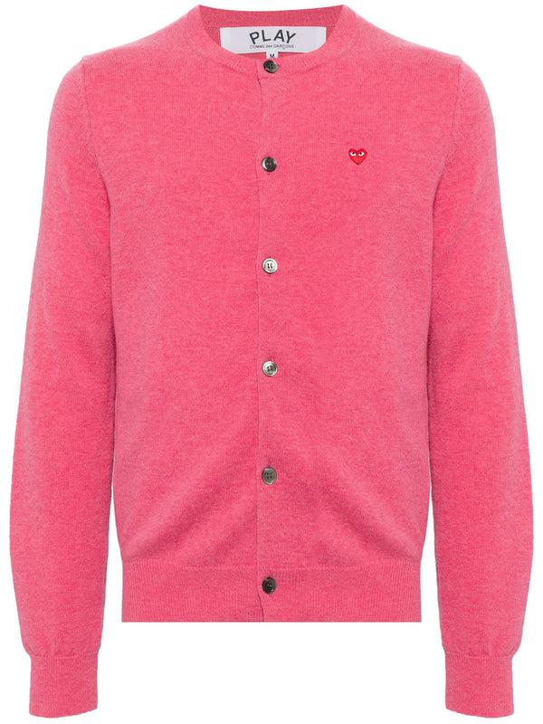 henrik vibskov Unisex Cardigan Red Heart - Pink