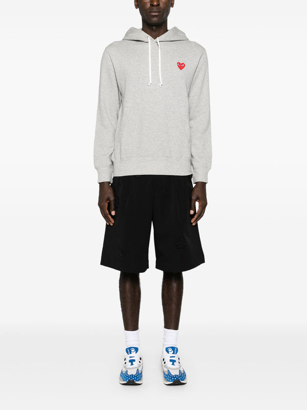 Henrik Vibskov Unisex Hoodie Red Heart - Grey