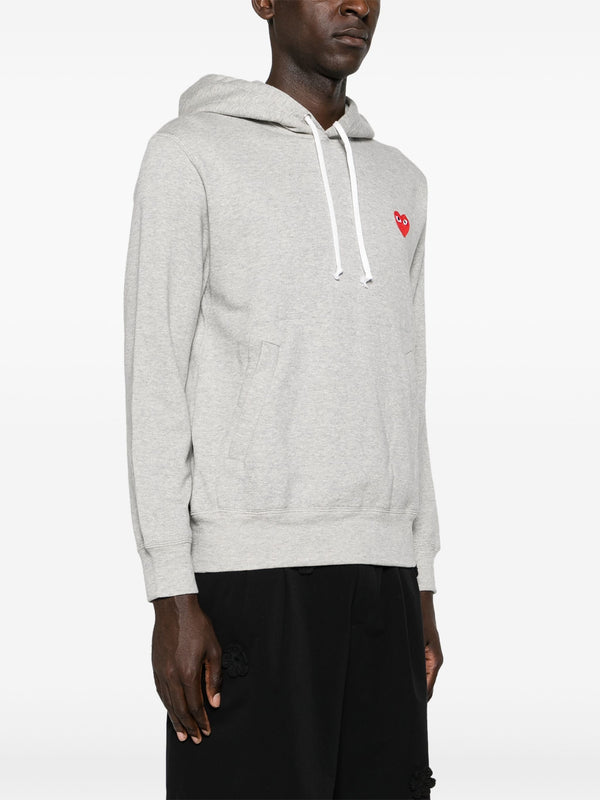 Henrik Vibskov Unisex Hoodie Red Heart - Grey