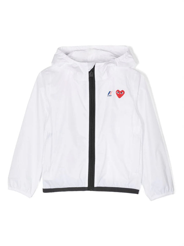 henrik vibskov Unisex Kids K-Way Cagoule - White