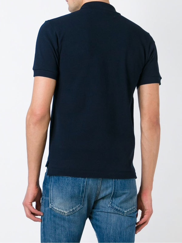 Henrik Vibskov Unisex Polo Shirt Red Heart - Navy