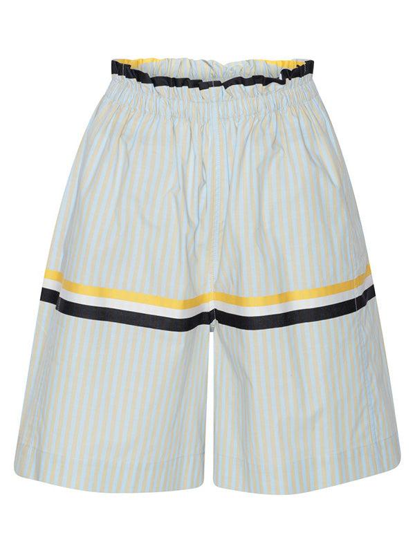 henrik vibskov Waybill Shorts - Blue Yellow Stripes