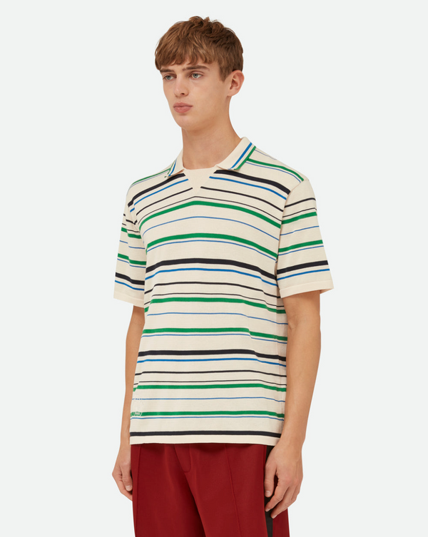 Henrik Vibskov WB Knit Polo - Wonder White