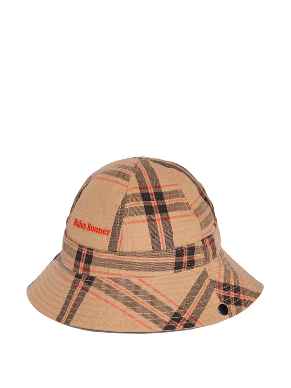 henrik vibskov WB Reversible Hat - Beige Checks
