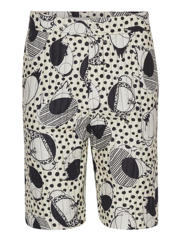 henrik vibskov Wheel Padded Shorts - White Birdie