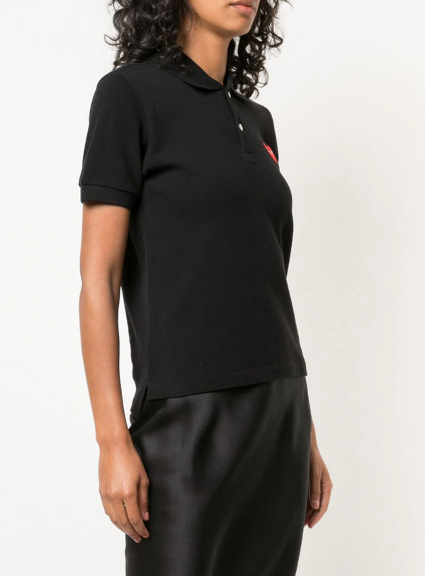 Henrik Vibskov Women's Polo Shirt Red Heart - Black