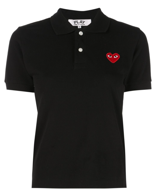 henrik vibskov Women's Polo Shirt Red Heart - Black