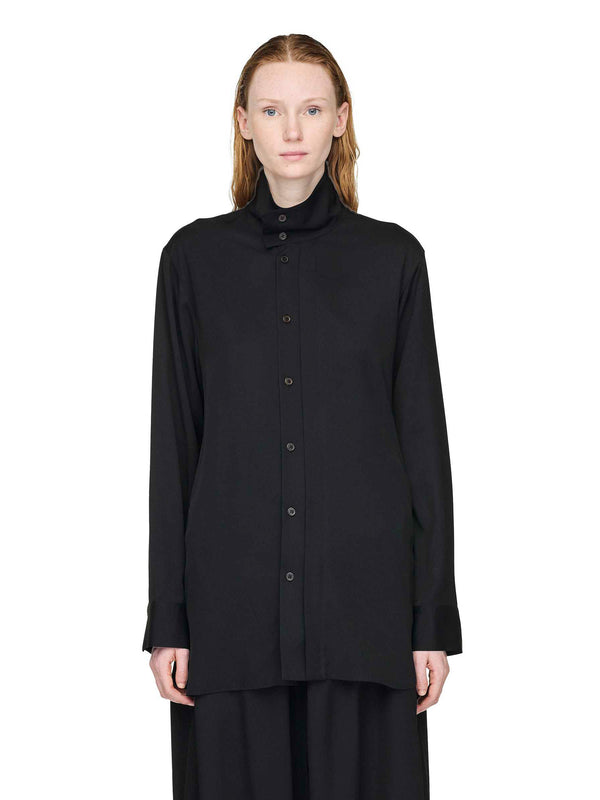 Henrik Vibskov Women's Relaxed Twill Shirt – Black