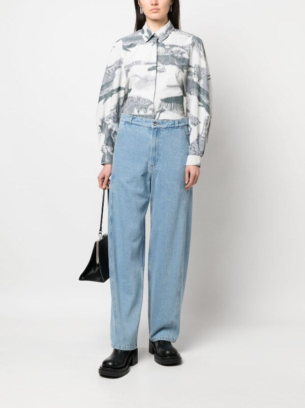 Henrik Vibskov Womens D-Pants - Light Indigo Denim