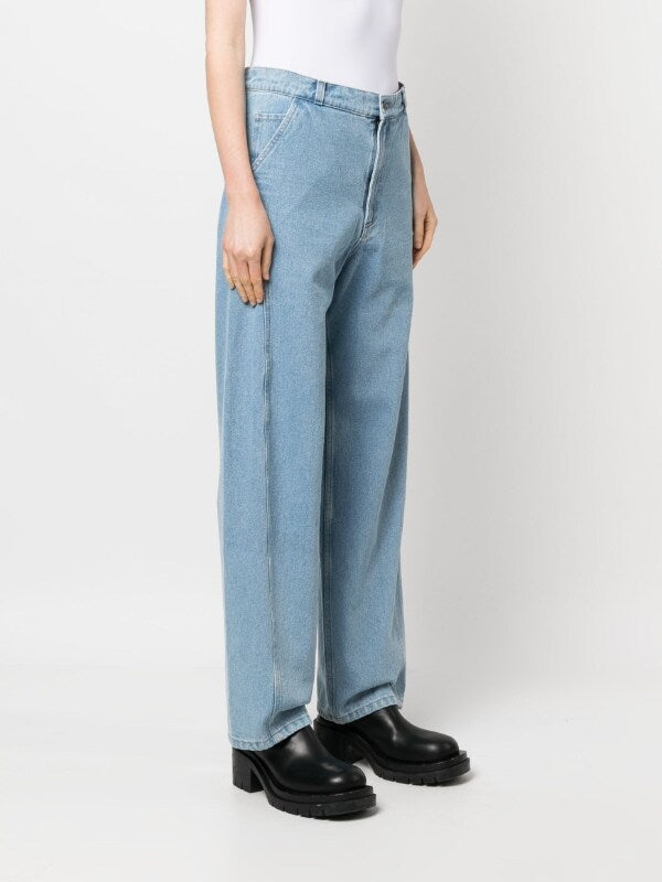 Henrik Vibskov Womens D-Pants - Light Indigo Denim