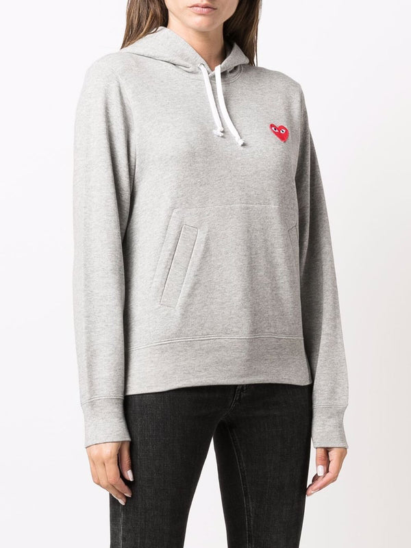 Henrik Vibskov Womens Hoodie Red Heart - Grey
