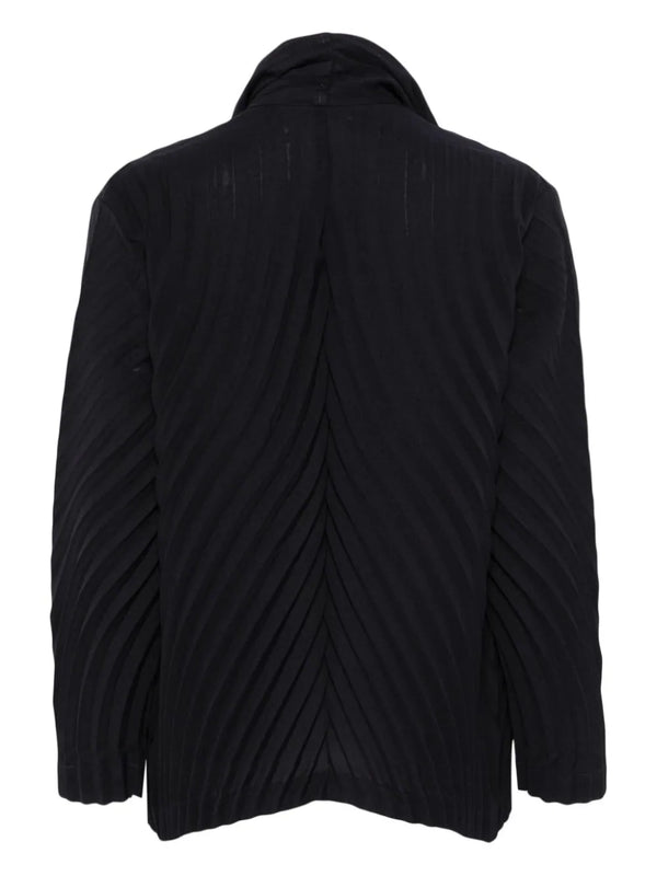 Henrik Vibskov Wrapped Pleats Jacket - Dark Navy