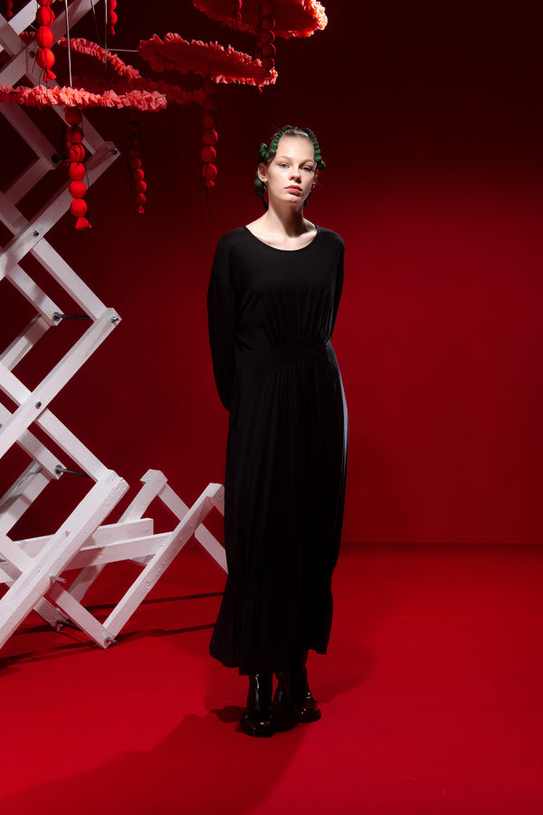 Henrik Vibskov Wrinkle Jersey Dress - Caviar