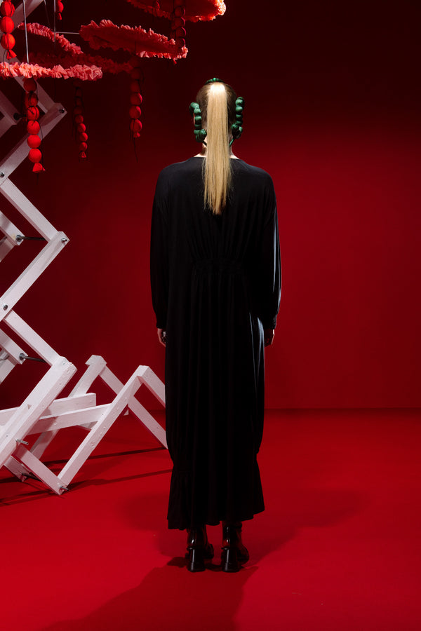 Henrik Vibskov Wrinkle Jersey Dress - Caviar