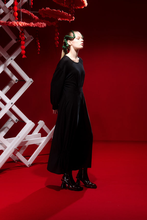 Henrik Vibskov Wrinkle Jersey Dress - Caviar