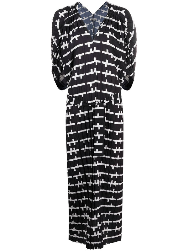 henrik vibskov Jelly Dress Plissé - Black and White Matches