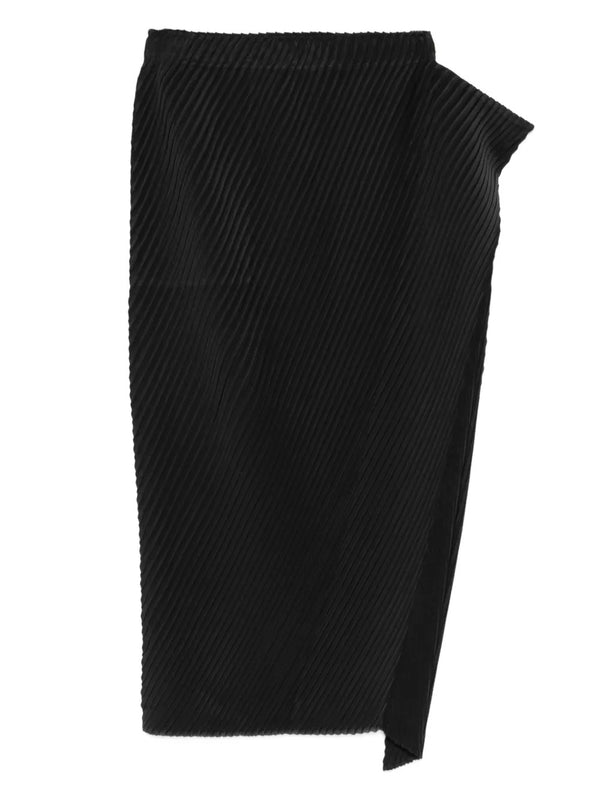 henrik vibskov July AW25 Soft Fold Pleats Skirt - Black