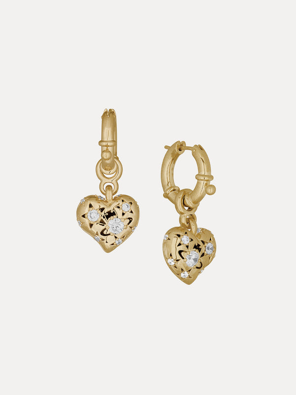 Henrik Vibskov Lee Earrings – Gold – White Cubic Zircon
