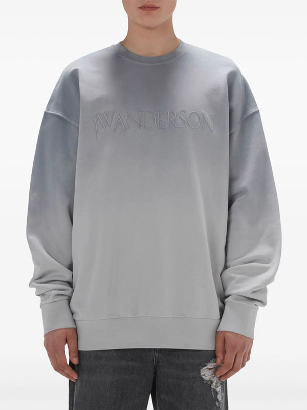 Henrik Vibskov Logo Embroidery Gradient Sweatshirt - Grey