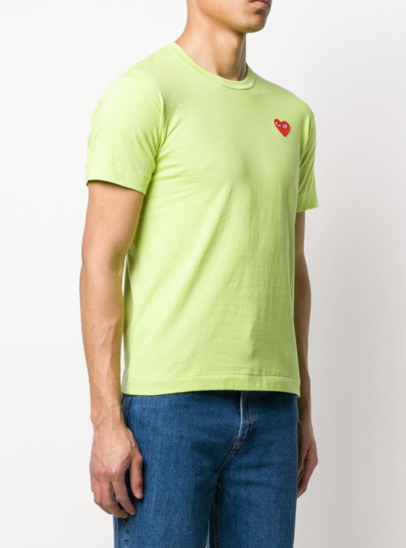 Henrik Vibskov Mens Short Sleeve Tee Red Heart - Green
