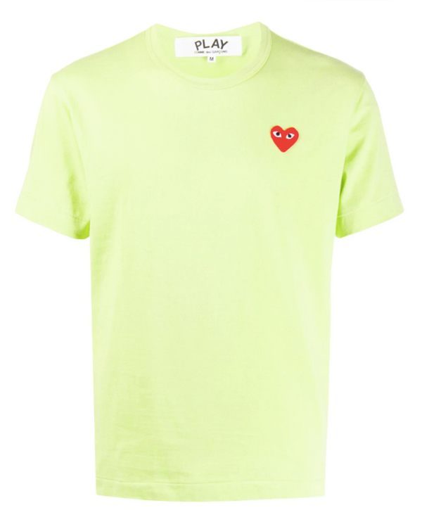 henrik vibskov Mens Short Sleeve Tee Red Heart - Green