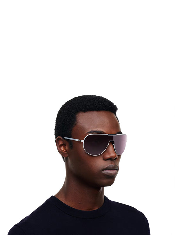 Henrik Vibskov Mykita X Rimowa Aviator Sunshield MR005 - White Silver/Pitch Black Mulberry