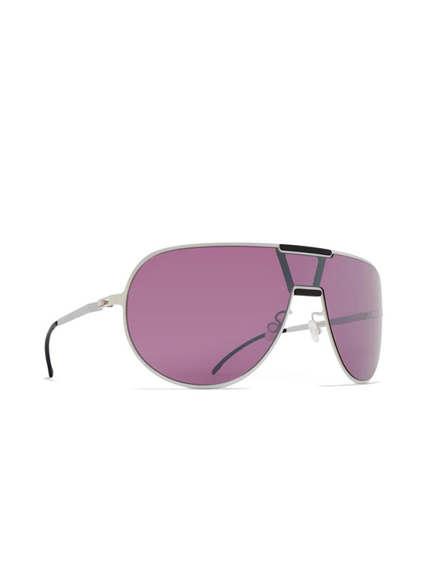 Henrik Vibskov Mykita X Rimowa Aviator Sunshield MR005 - White Silver/Pitch Black Mulberry