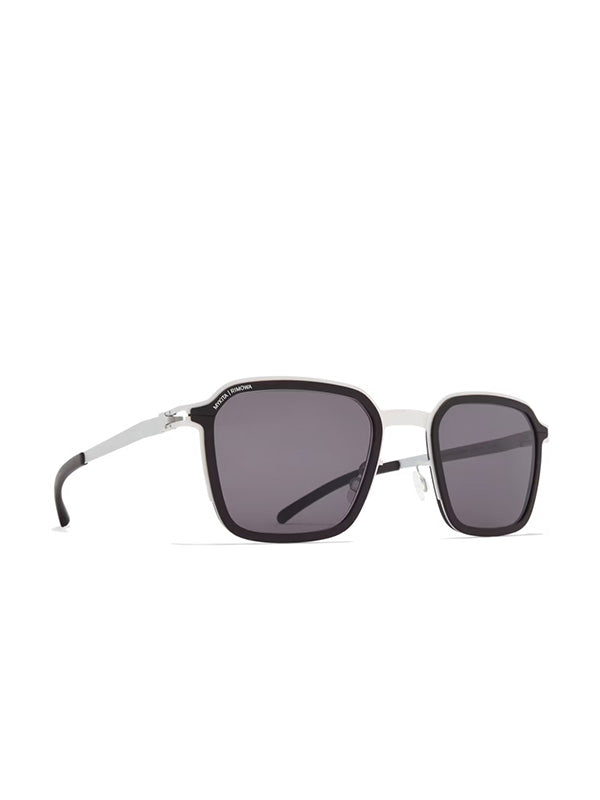 Henrik Vibskov Mykita X Rimowa Square Sunglasses MR002 - White Silver/Silver Darkgrey Solid