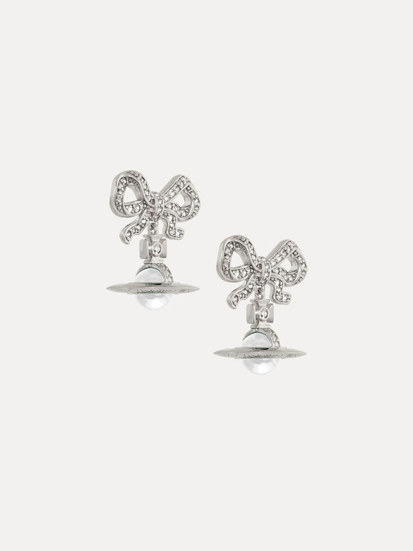 Henrik Vibskov Octavie Earrings – Platinum / White – Clear Cubic Zirconia