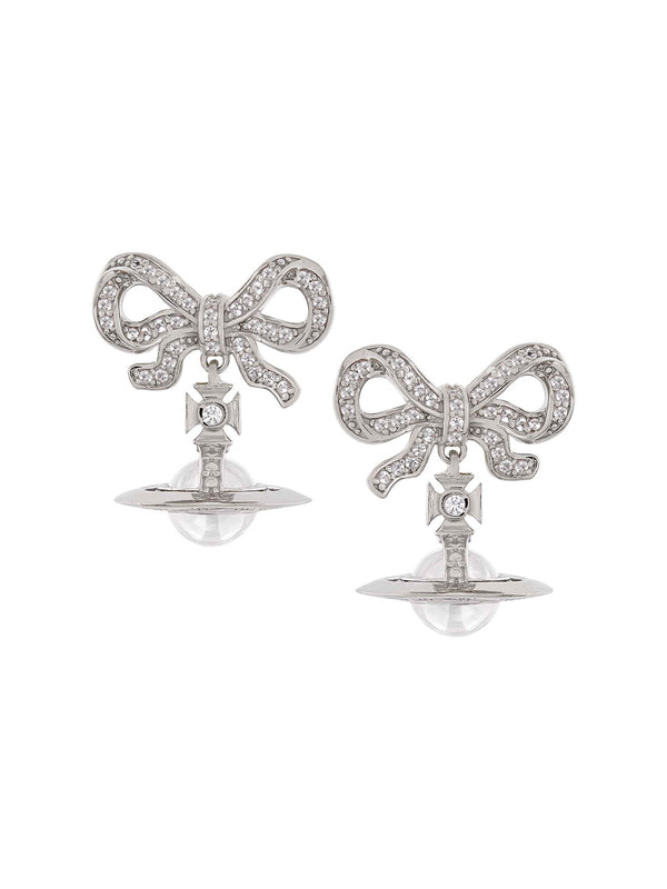 henrik vibskov Octavie Earrings – Platinum / White – Clear Cubic Zirconia