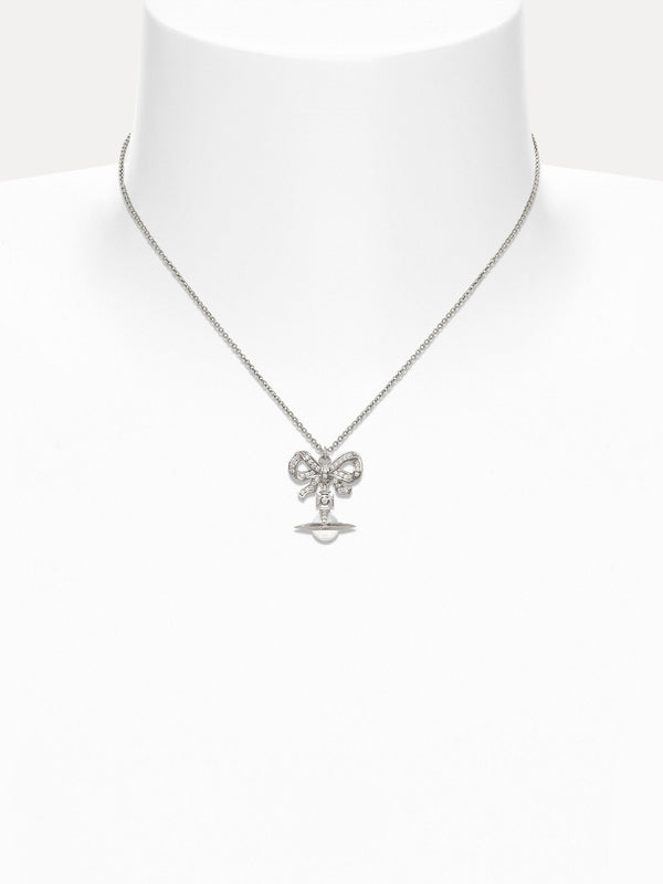 Henrik Vibskov Octavie Pendant – Platinum / White – Clear Cubic Zirconia