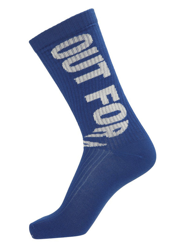 henrik vibskov Out for Delivery Socks Homme - Blue OFD Off White