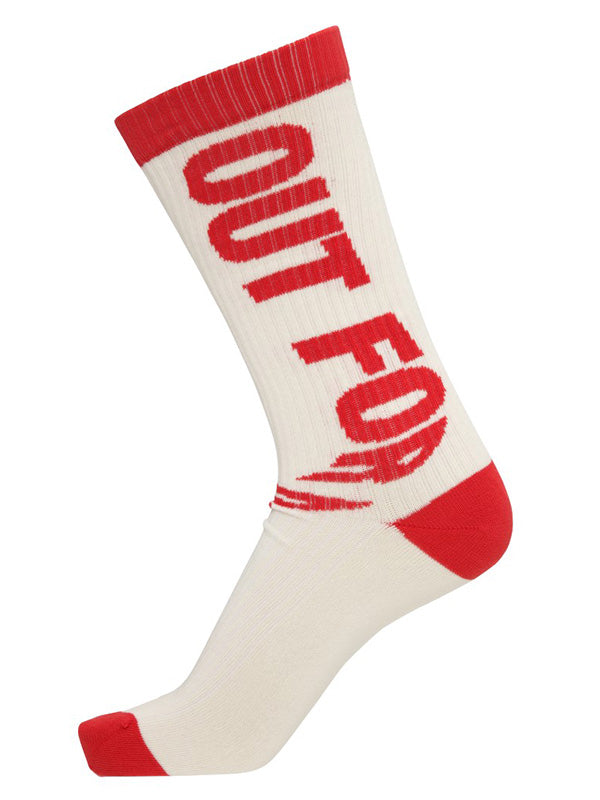 henrik vibskov Out for Delivery Socks Homme - Off White OFD Red