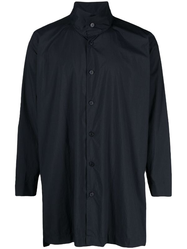 henrik vibskov Oversized Long Sleeve Shirt - Charcoal