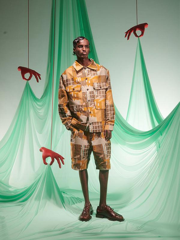 Henrik Vibskov Participant Shorts - Spice Finger Factory