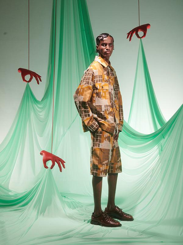 Henrik Vibskov Participant Shorts - Spice Finger Factory