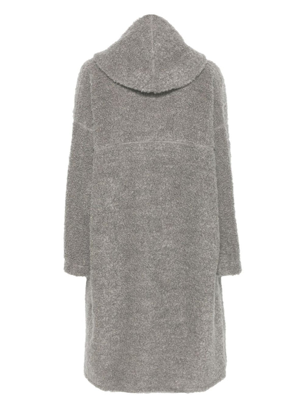 Henrik Vibskov Raw Wool Loop Yarn Coat - Charcoal Black