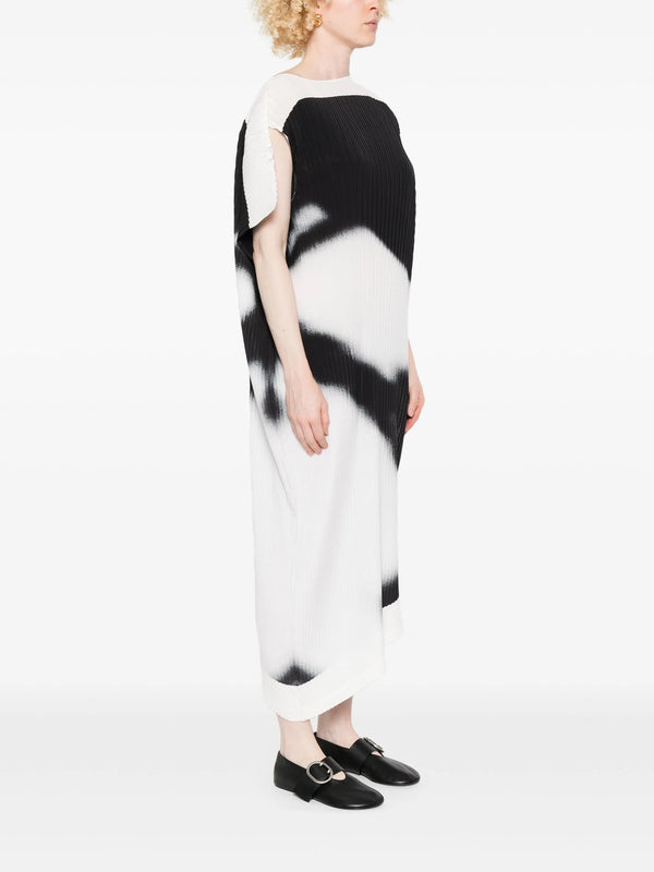 Henrik Vibskov Shadow Study Pleats Dress - Black & White