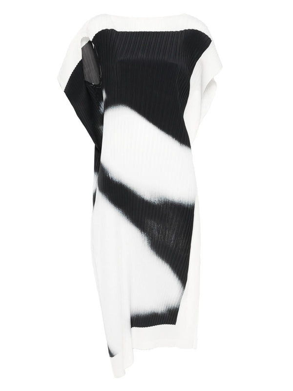 henrik vibskov Shadow Study Pleats Dress - Black & White