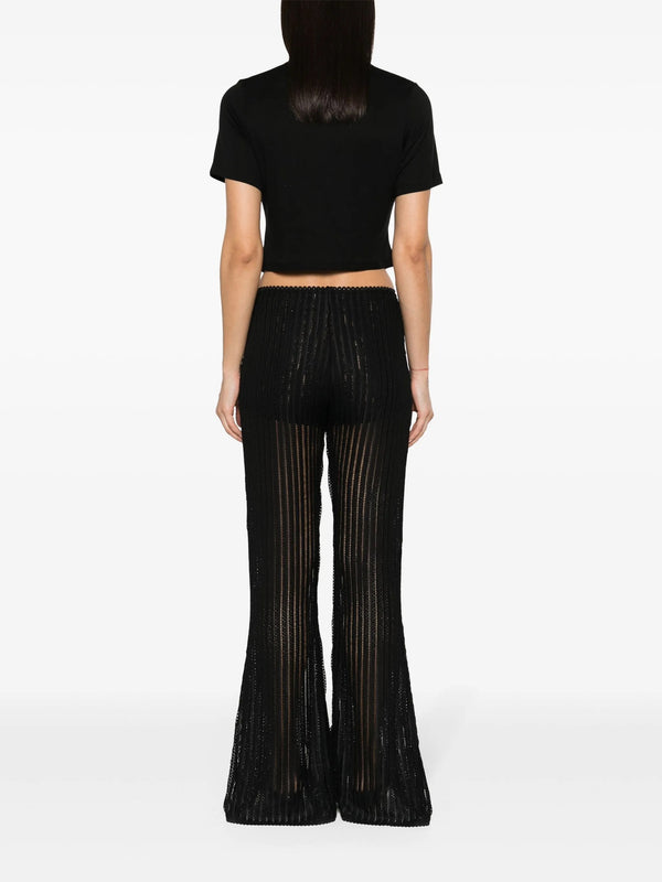 Henrik Vibskov Short Sleeve Tee With Bow Detail – Black