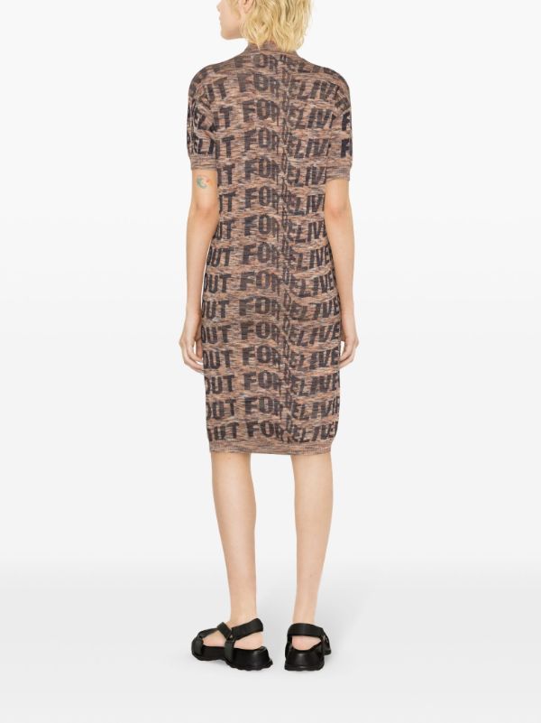 Henrik Vibskov Signed Polo Dress - Black Delivery Melange