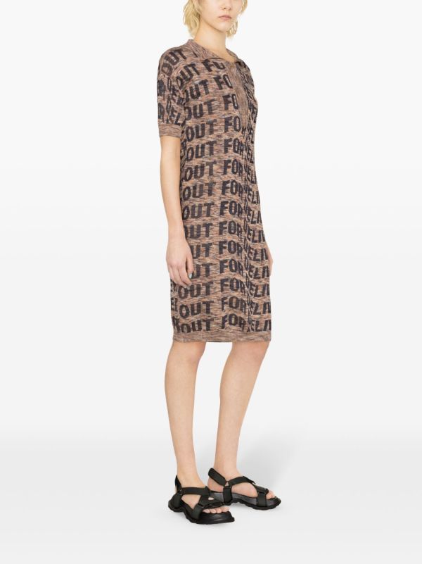 Henrik Vibskov Signed Polo Dress - Black Delivery Melange