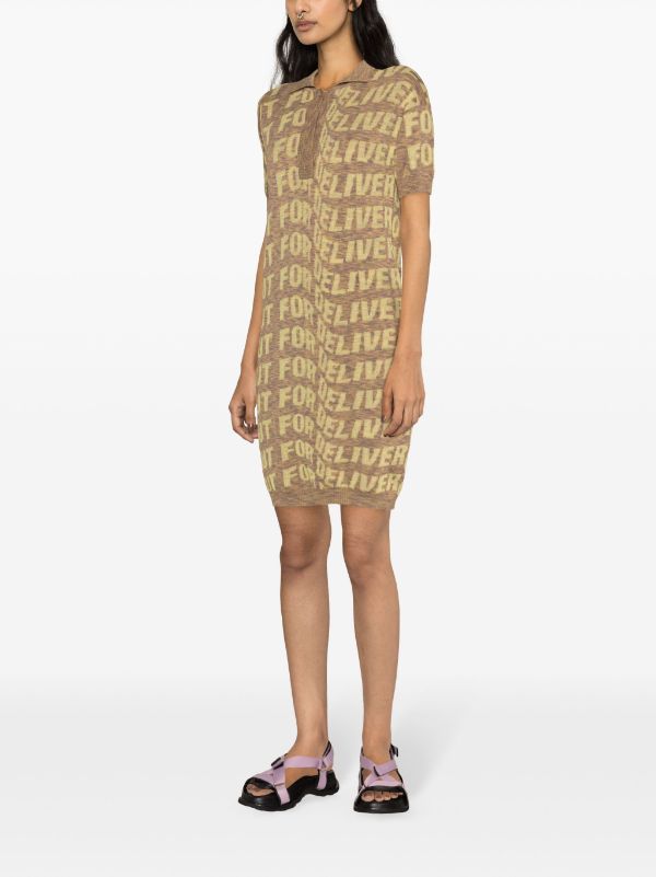 Henrik Vibskov Signed Polo Dress - Yellow Delivery Melange