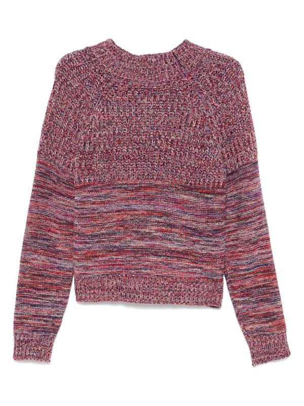 Henrik Vibskov Six End Knit Jumper - Magenta Navy Orange Square