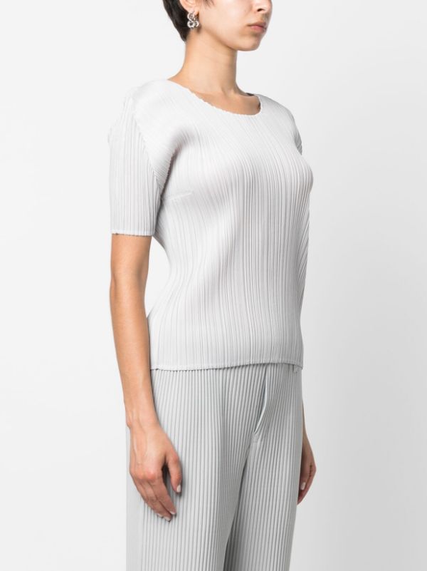 Henrik Vibskov SS23 Drop 2 Short Sleeve Top - Light Grey