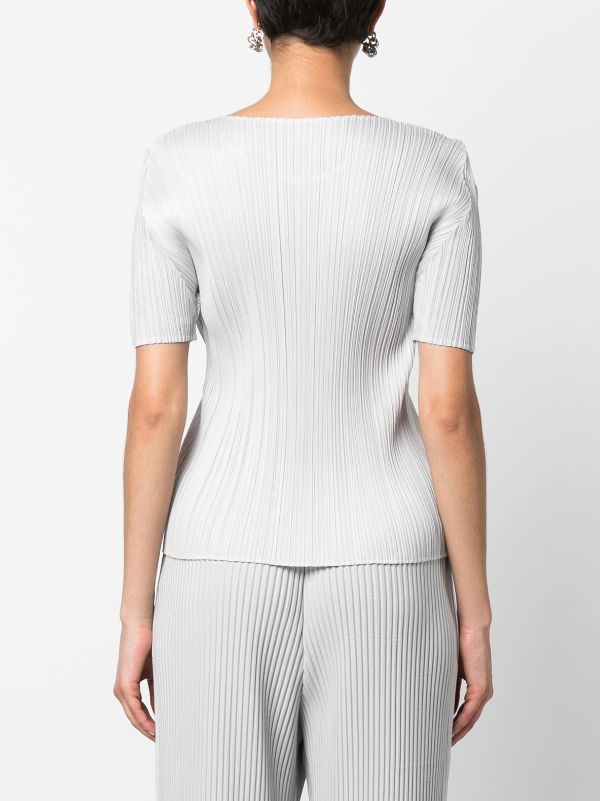 Henrik Vibskov SS23 Drop 2 Short Sleeve Top - Light Grey